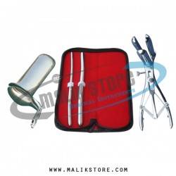 Hegar uterine dilator set 2pieces 7-8, 11-12, mathieu speculum, collin large